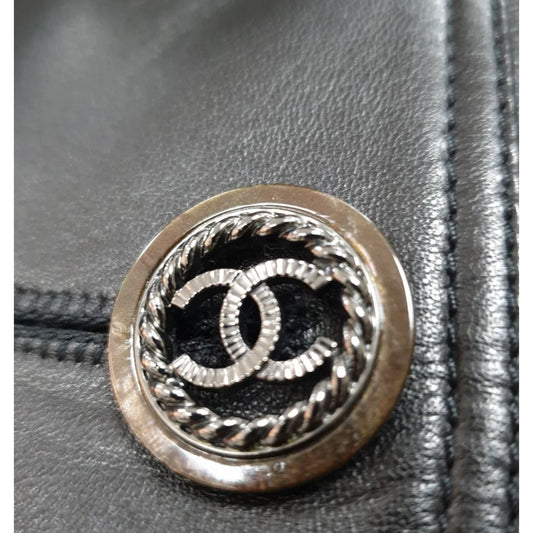 Chanel 2018 Lambskin Biker Jacket  Sz.40 Pre-owned