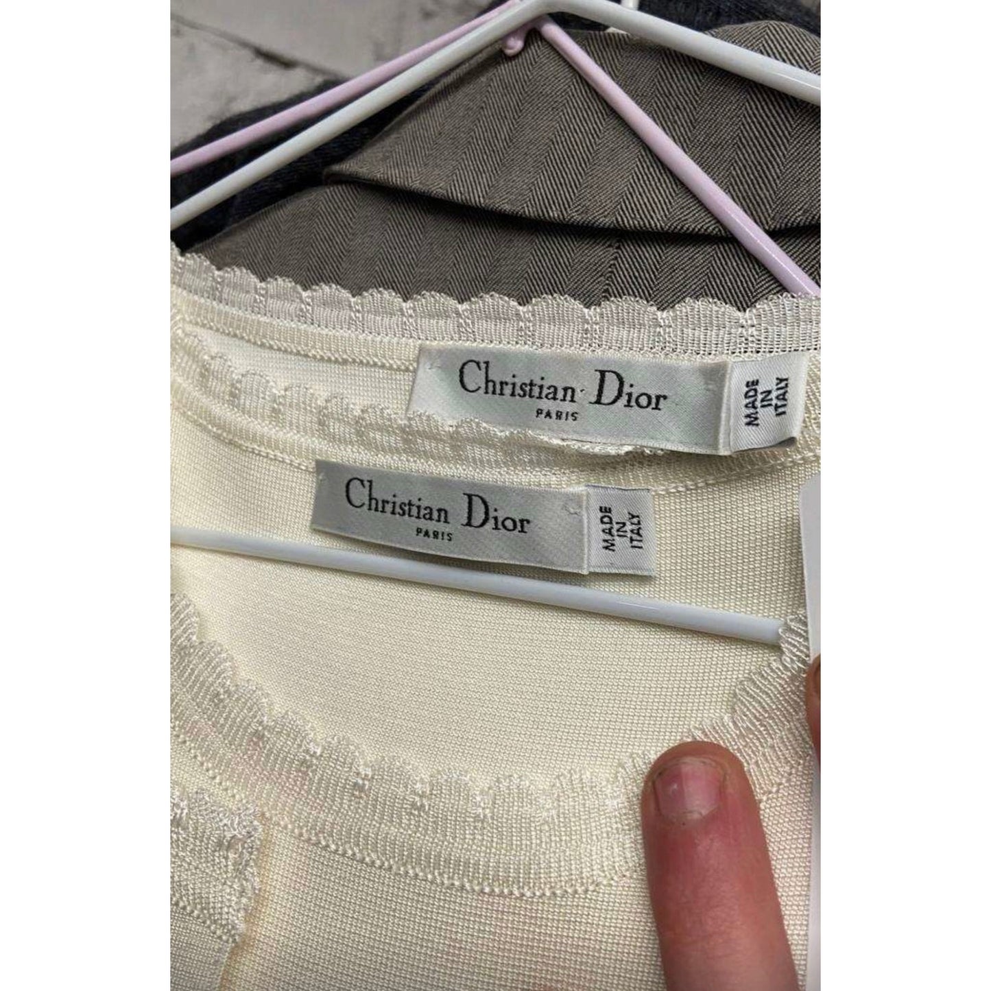 Christian Dior White Dress & Jacket Set - Size S Pre-owned