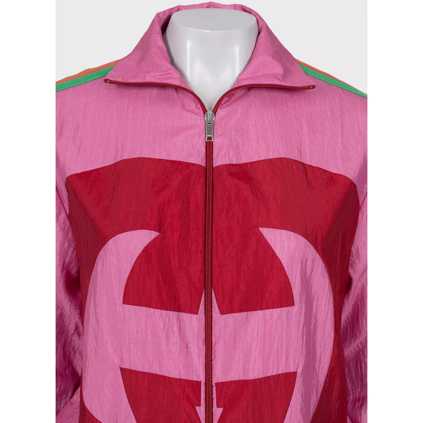 Gucci Pink Logo Windbreaker Jacket - Size XS - 2018 Pre-owned