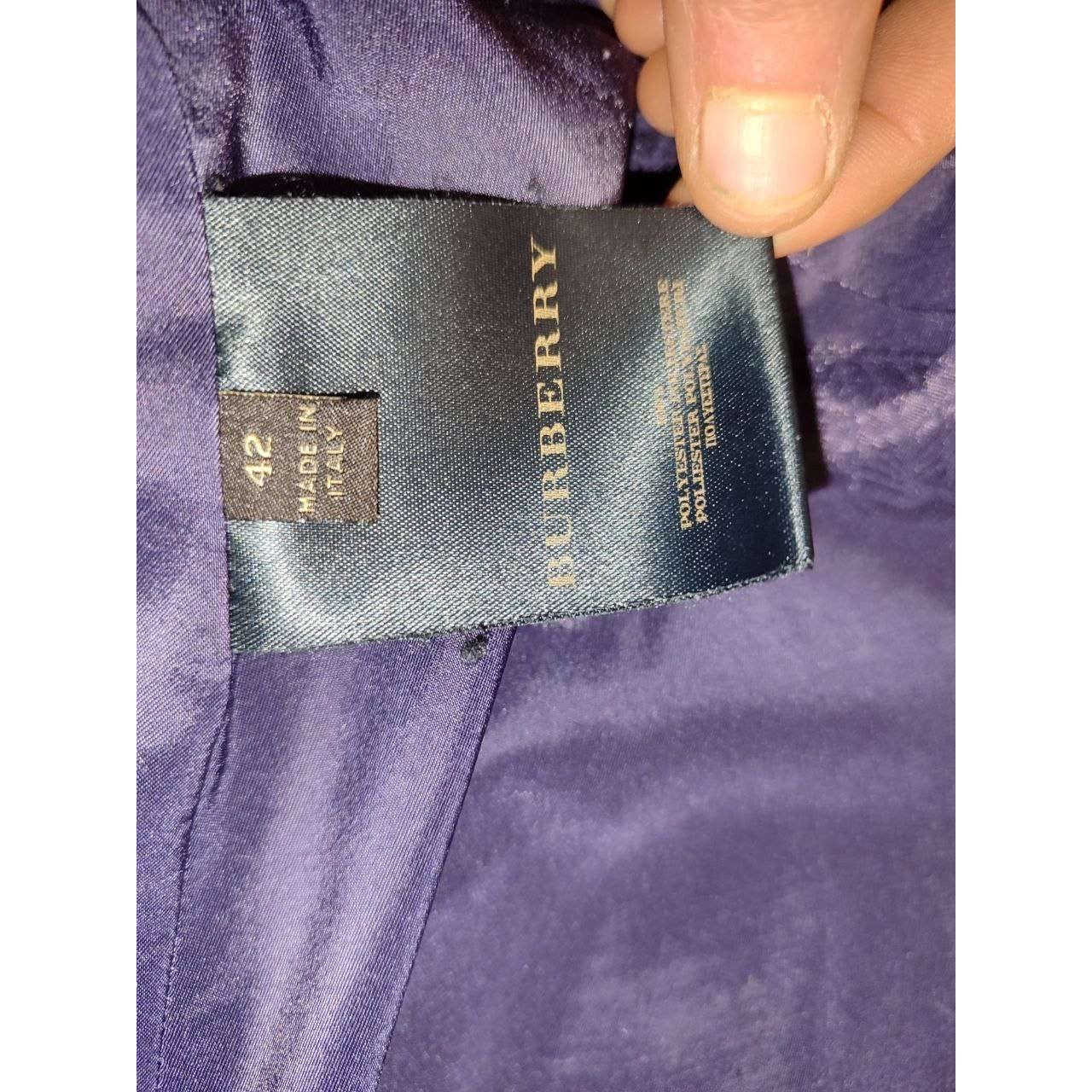 Burberry Purple Double-Breasted Coat IT42 M Pre-owned