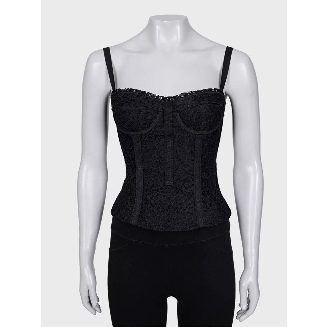 Dolce & Gabbana Black Lace Corset Top - Size XS / IT38 Pre-owned