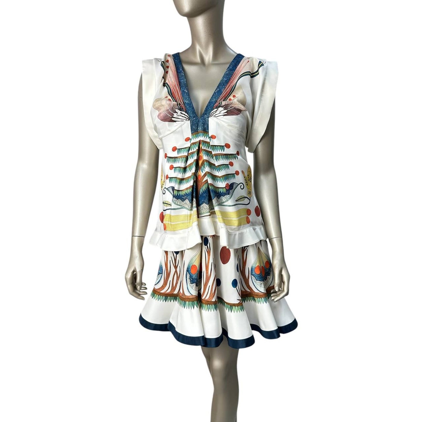 Chloe Silk Printed Dress Sz.36 Pre-owned