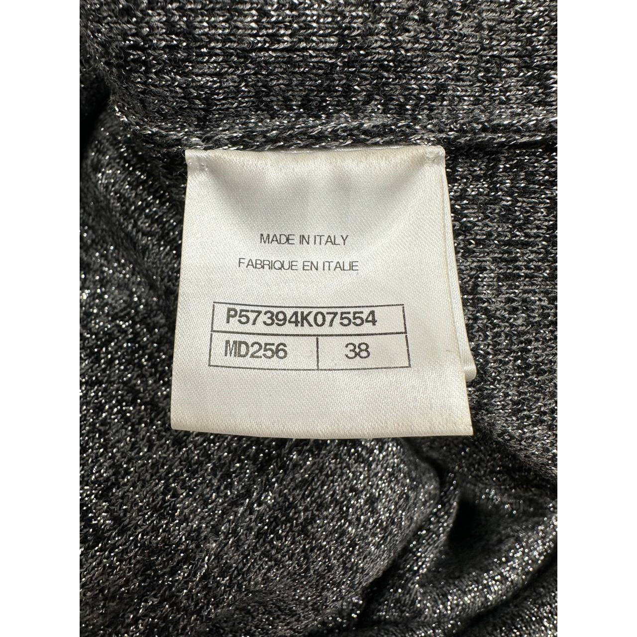 Chanel Pre-Fall 2017 Grey Wool Cashmere Shift Dress Sz.38 pre-owned