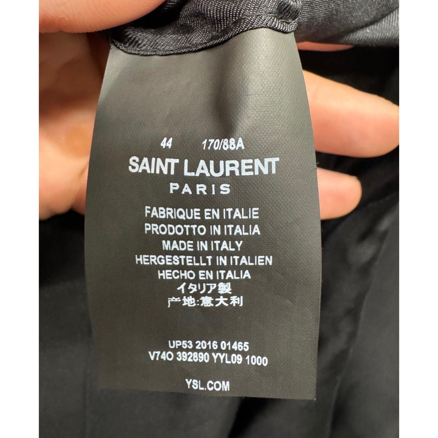 Saint Laurent Black Wool Jacket - Women's IT44/L pre-owned