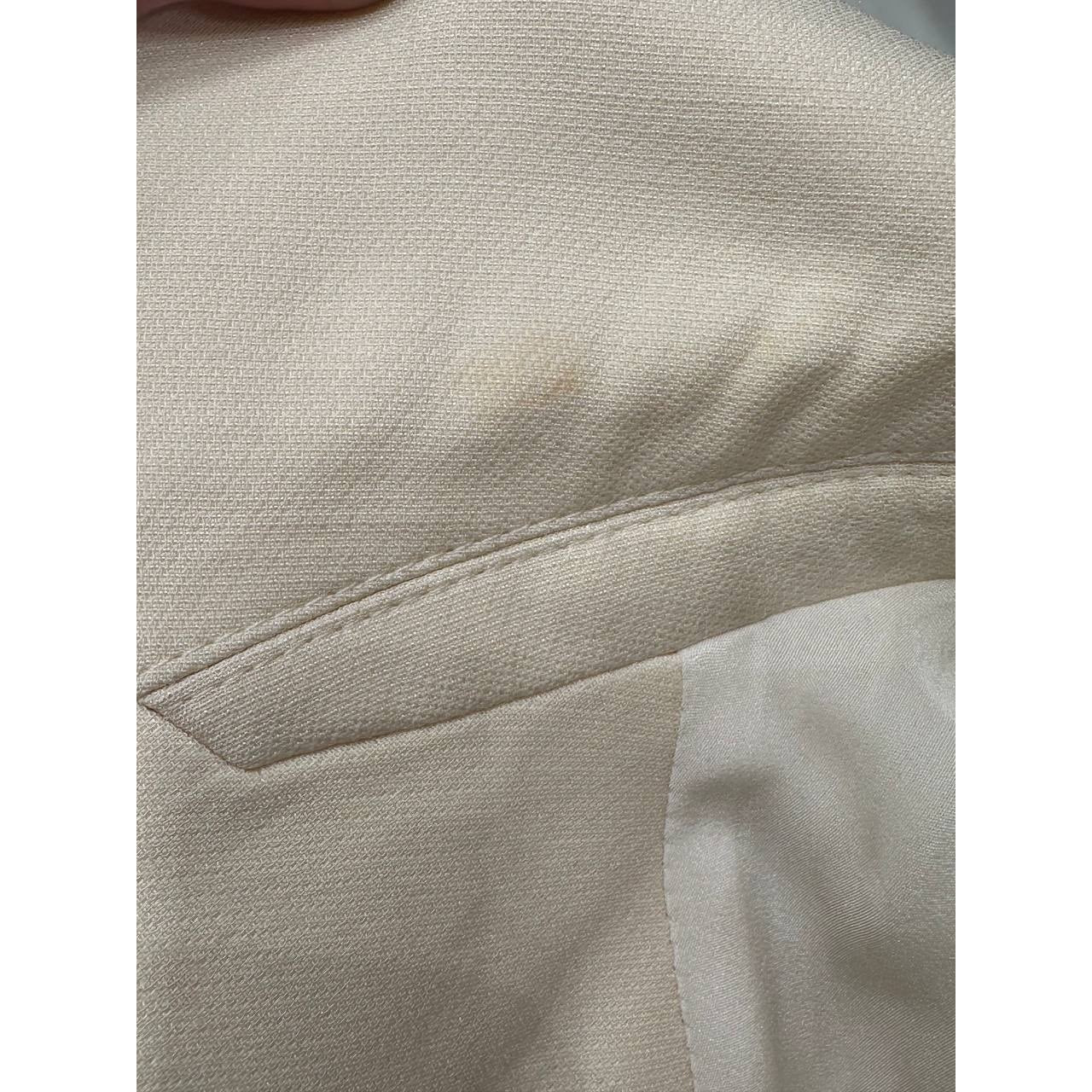 Christian Dior Cream Wool & Silk Vest Dress - Size 38 pre-owned