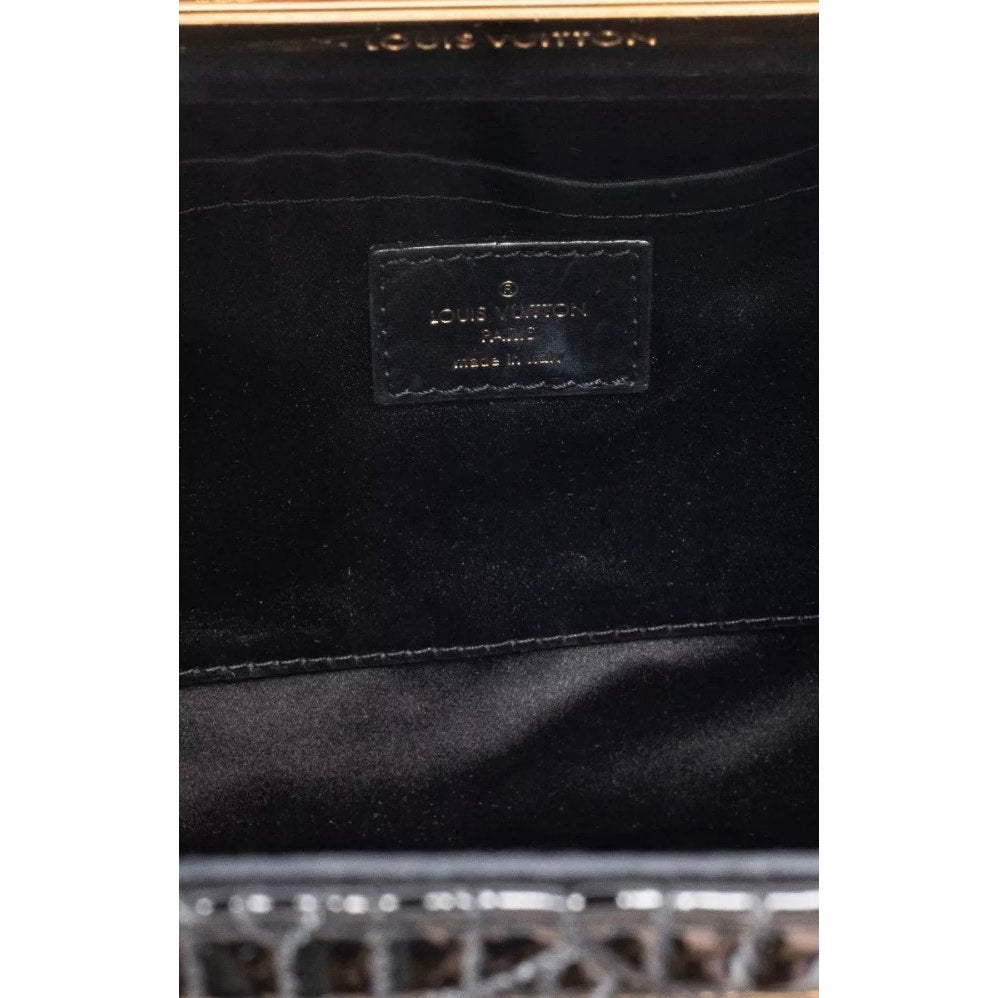 Louis Vuitton Motard Afterdark Black Suede Clutch Pre-owned