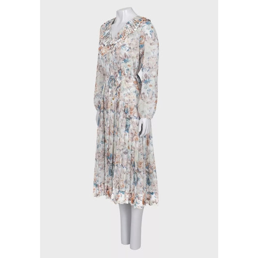 Zimmermann Sheer Pleated Floral Dress - FOX2 Pre-owned