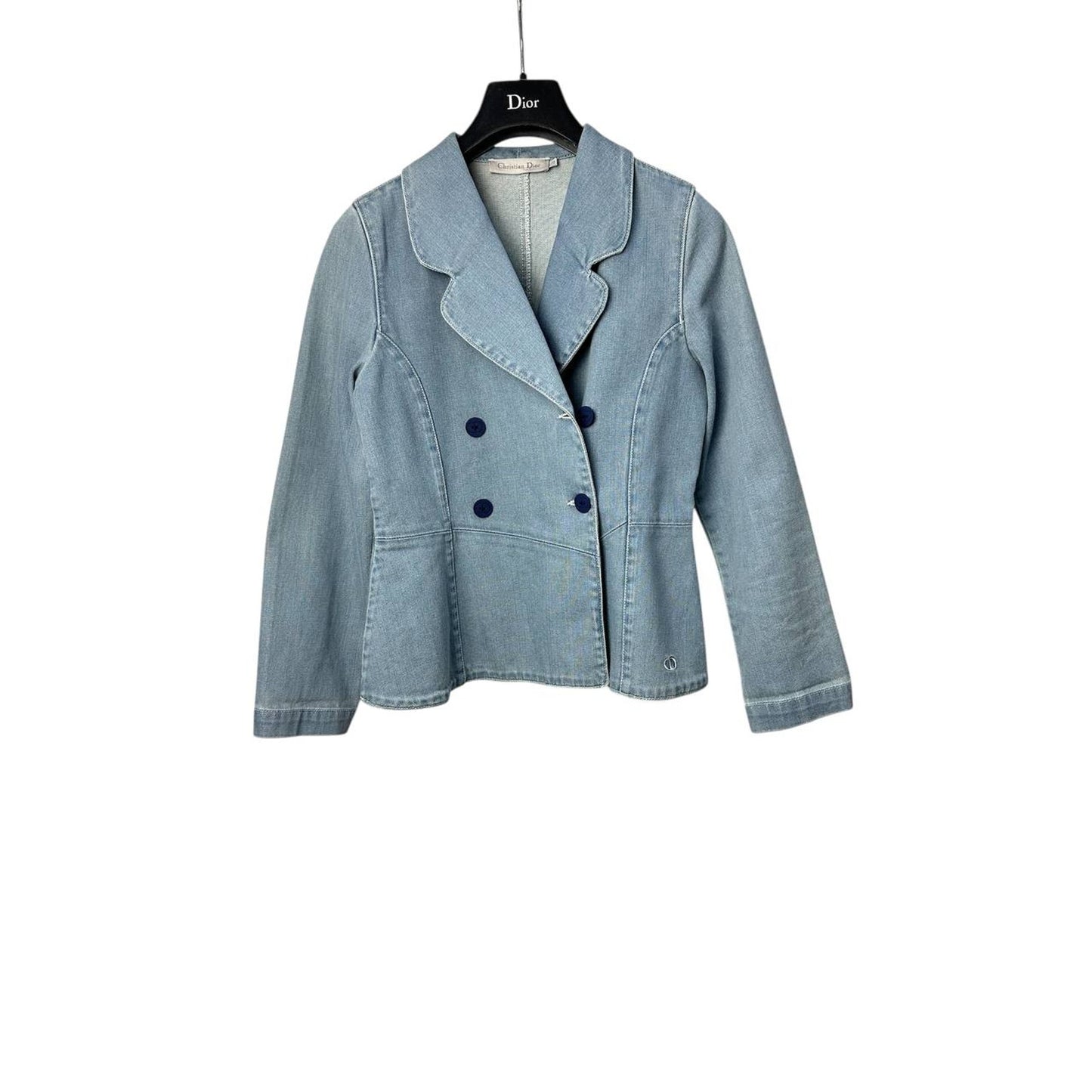 Christian Dior Girl's Double-breasted Denim Jacket Sz.10 years Pre-owned