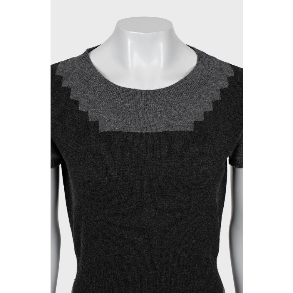 Saint Laurent Multicolor Cashmere Dress, Size M Pre-owned