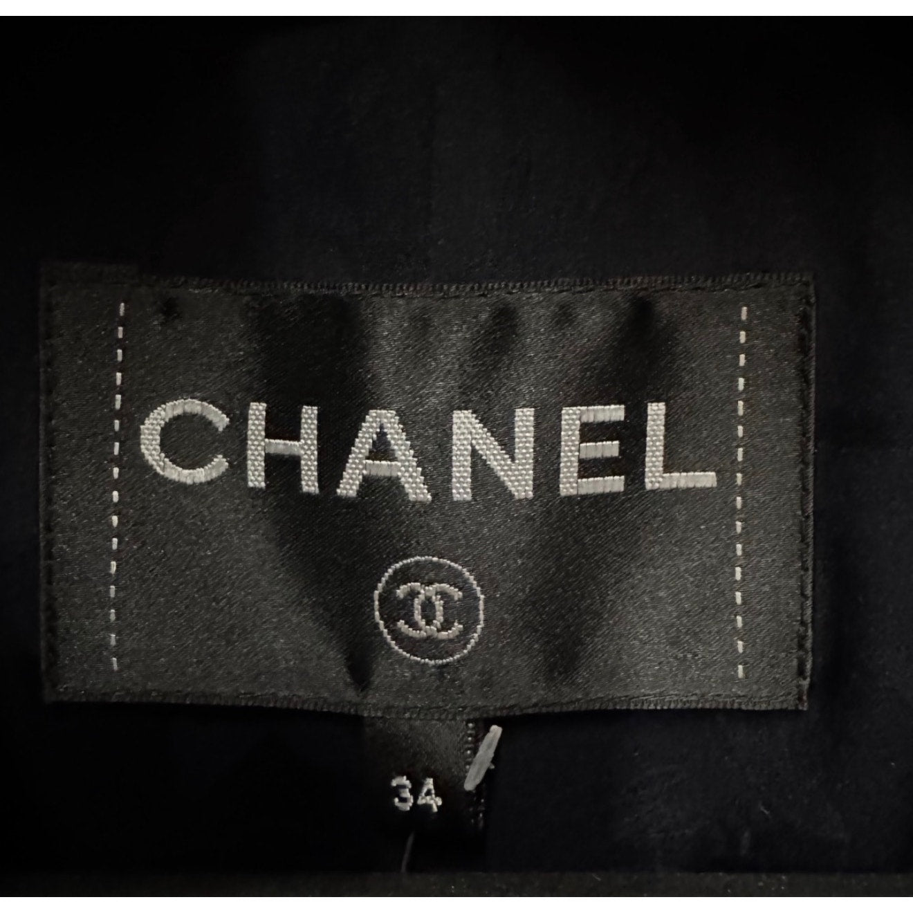 Chanel Black Wool Double-Breasted Coat Size FR34 / XS Pre-owned