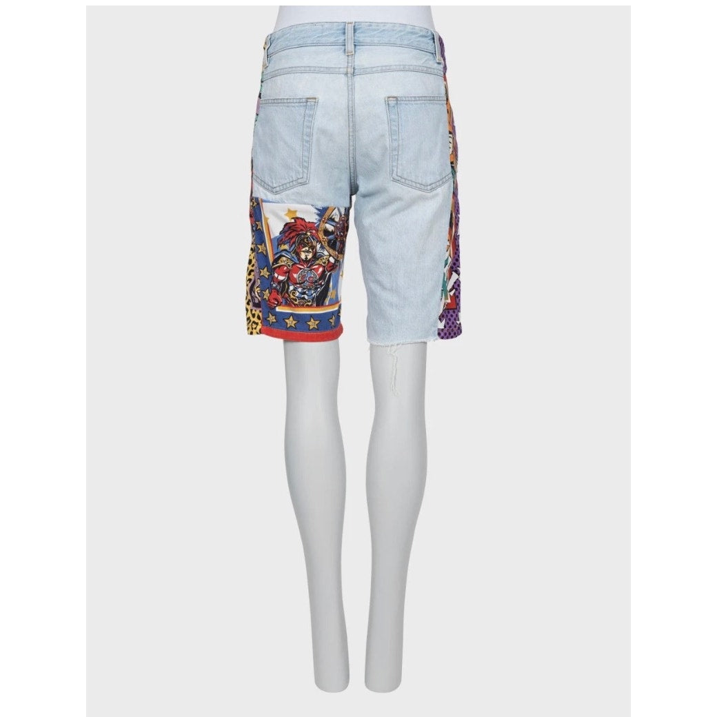 Dolce & Gabbana Mixed Panel Denim Shorts IT46/XL Pre-owned