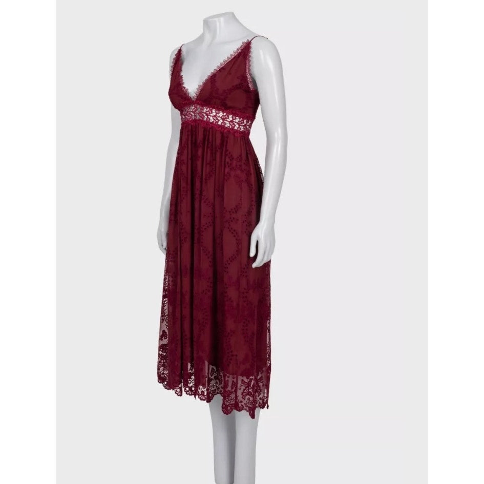 NWOT Zimmermann Silk Lace Trim Sundress Slip Dress Size US 0 XXS Pre-owned