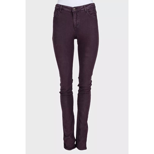 Chanel Purple Mid-Rise Skinny Jeans Sz.36 Pre-owned
