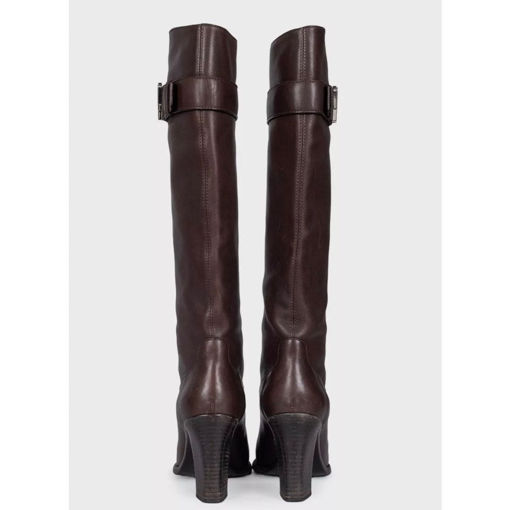 Louis Vuitton Brown Monogram Leather Boots EU 37 Pre-owned