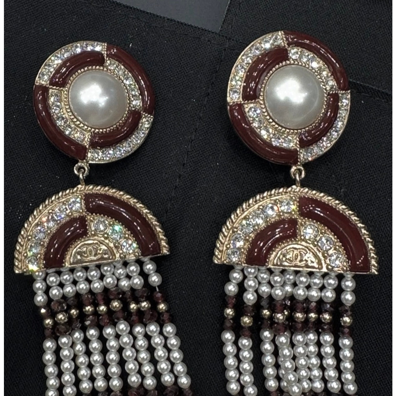NWOT Chanel Pre-Fall 2019 Pearl Drop Earrings Pre-owned