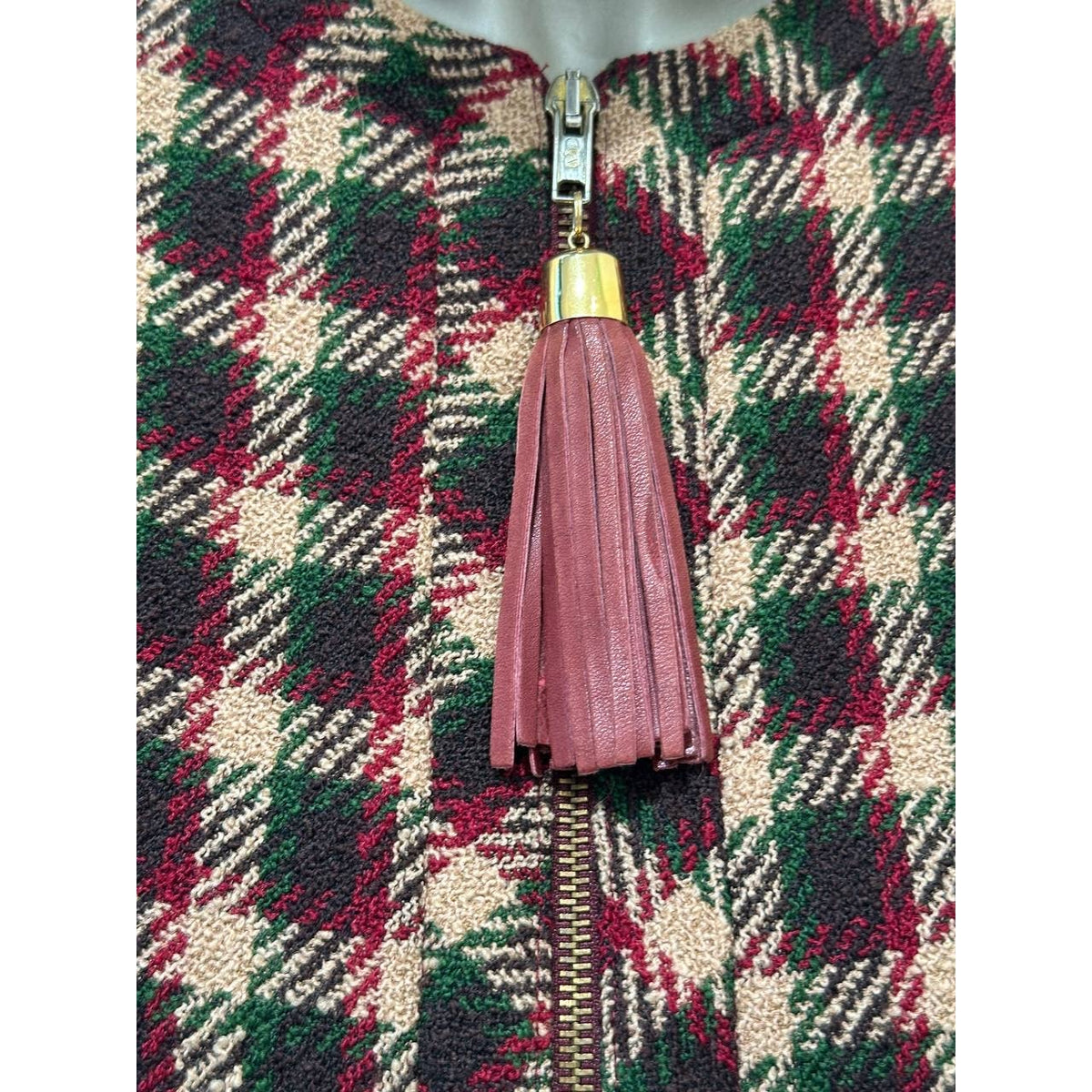 Valentino Miss V Vintage Wool Tweed Skirt Suit Sz.42/8 Pre-owned
