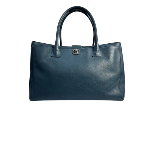 Chanel Executive Blue Caviar Leather Tote Bag pre-owned