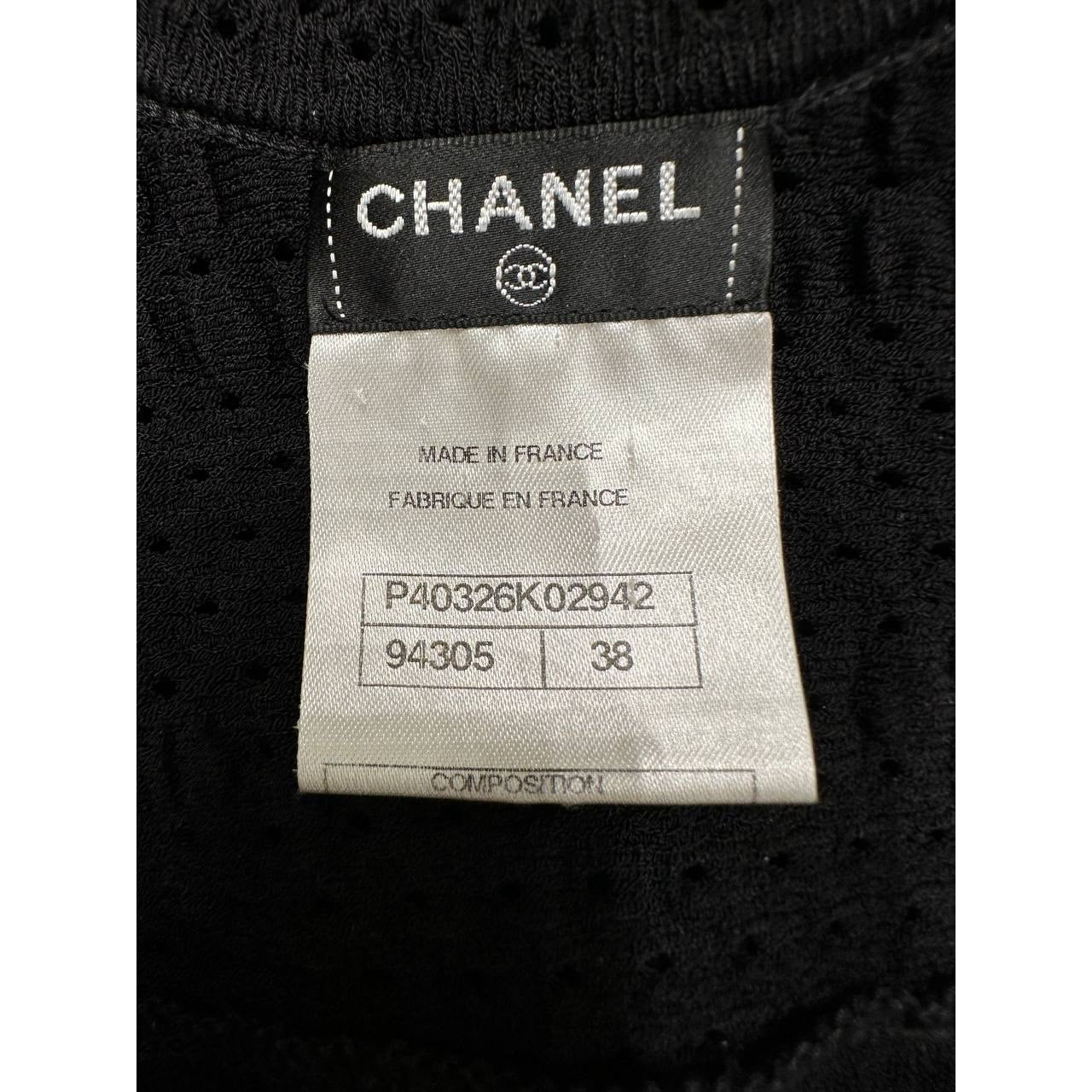 Chanel Black Woven Dress - FR38 Pre-owned
