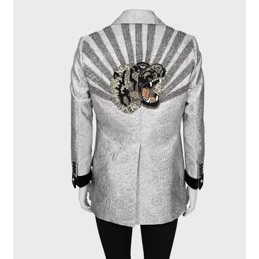 Gucci Embellished Brocade Tuxedo Blazer - Size IT42 (M) pre-wned