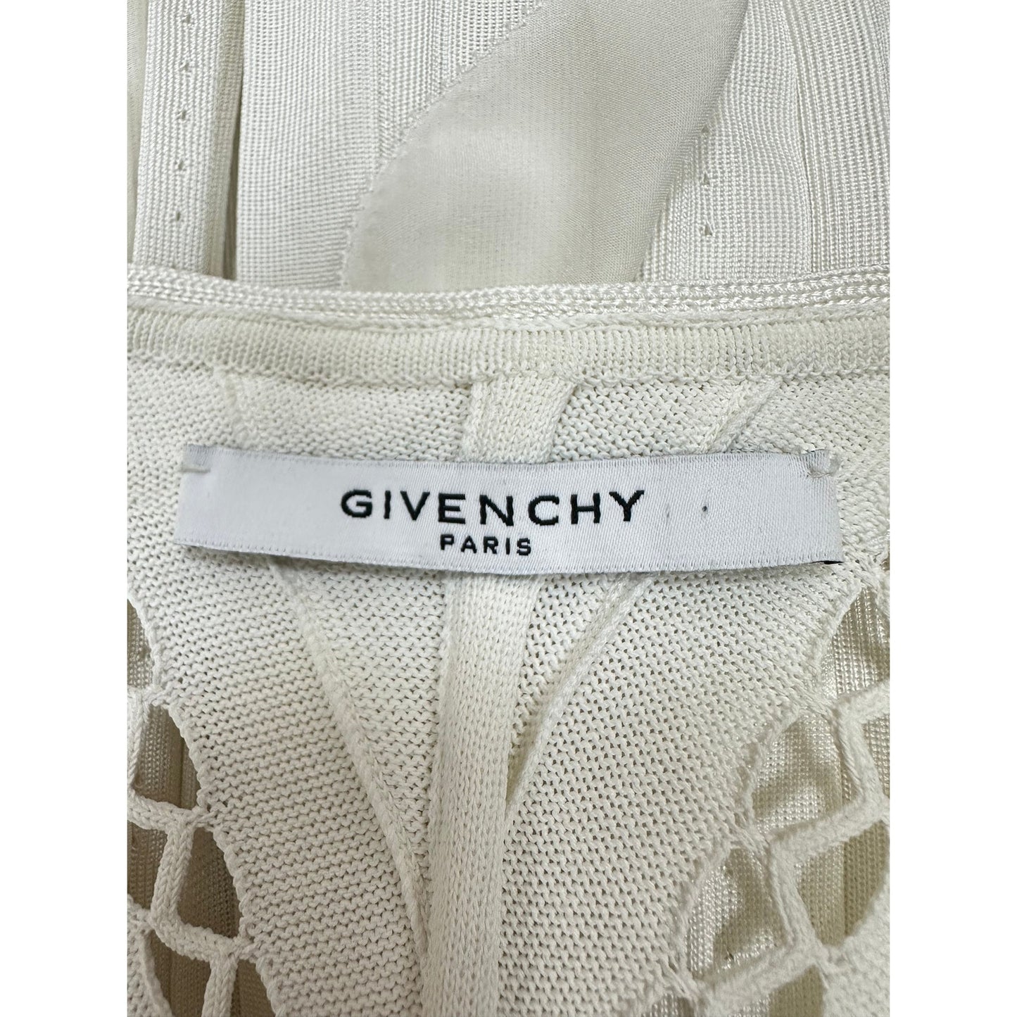 Givenchy White Mini Dress Sz.L Pre-owned