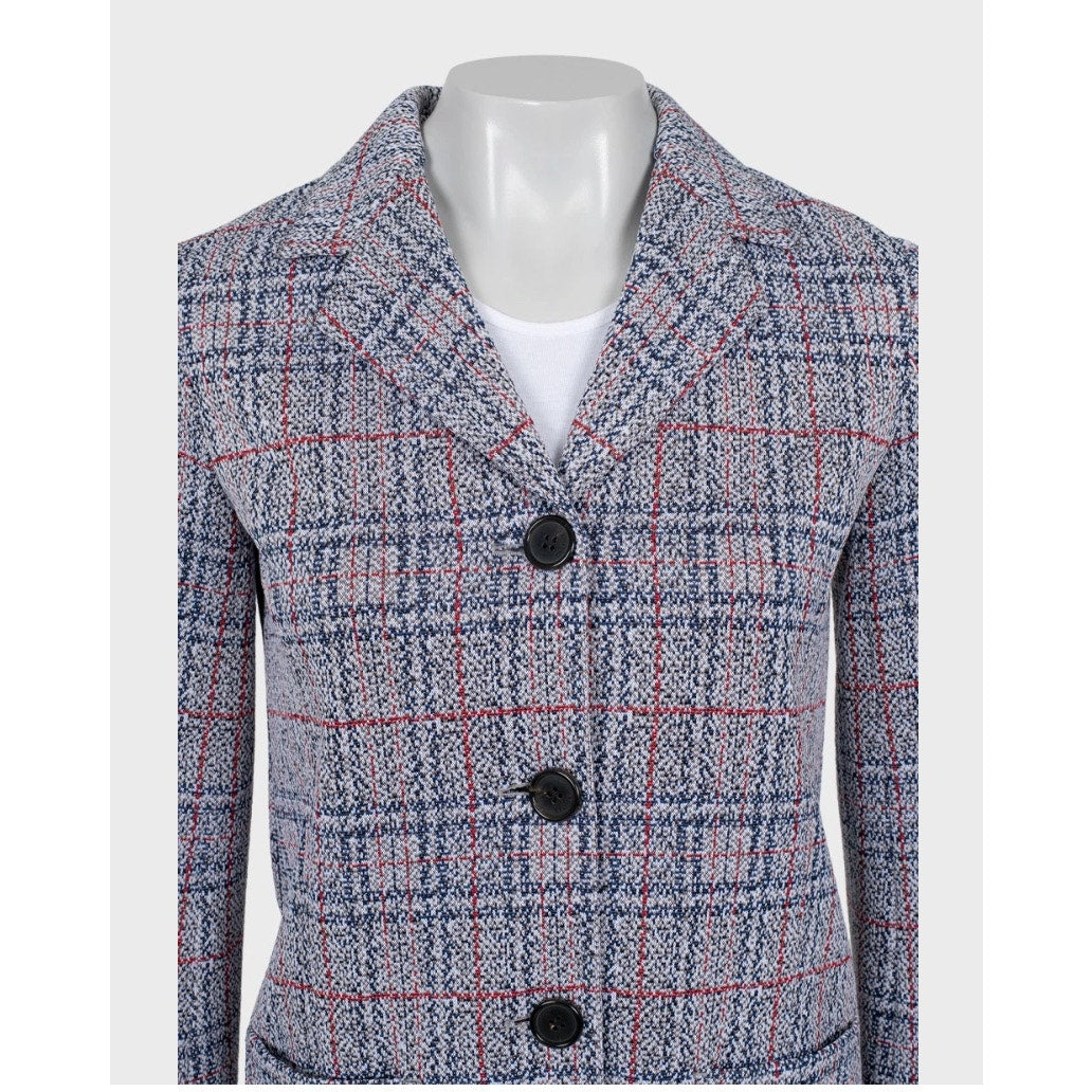 Celine Checked Blazer - Cotton Blend, Silk Lined - Size 36 Pre-owned