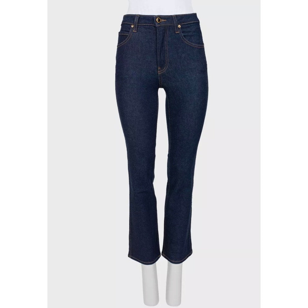 Khaite Dark Blue High-Waisted Jeans - Size S Pre-owned