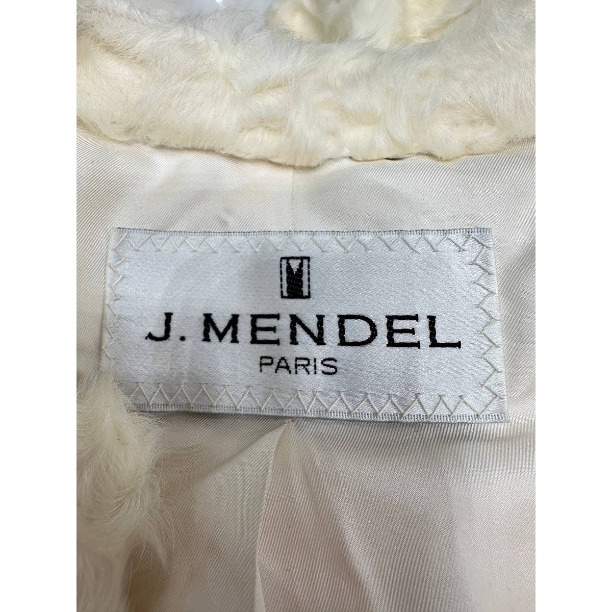 J. Mendel Paris Ivory Coat with Detachable Hood Size S Pre-Owned