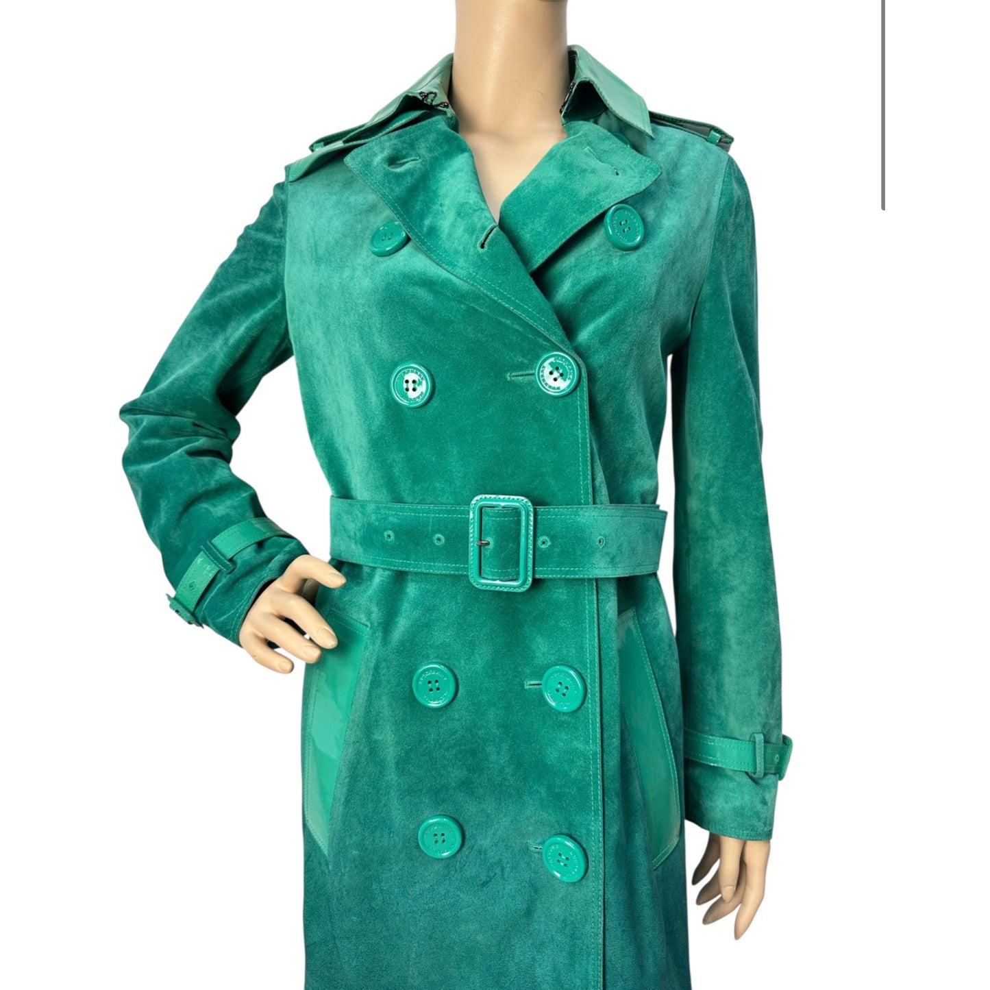 Burberry Prorsum Dégradé Suede Trench Coat Size 42 Pre-owned