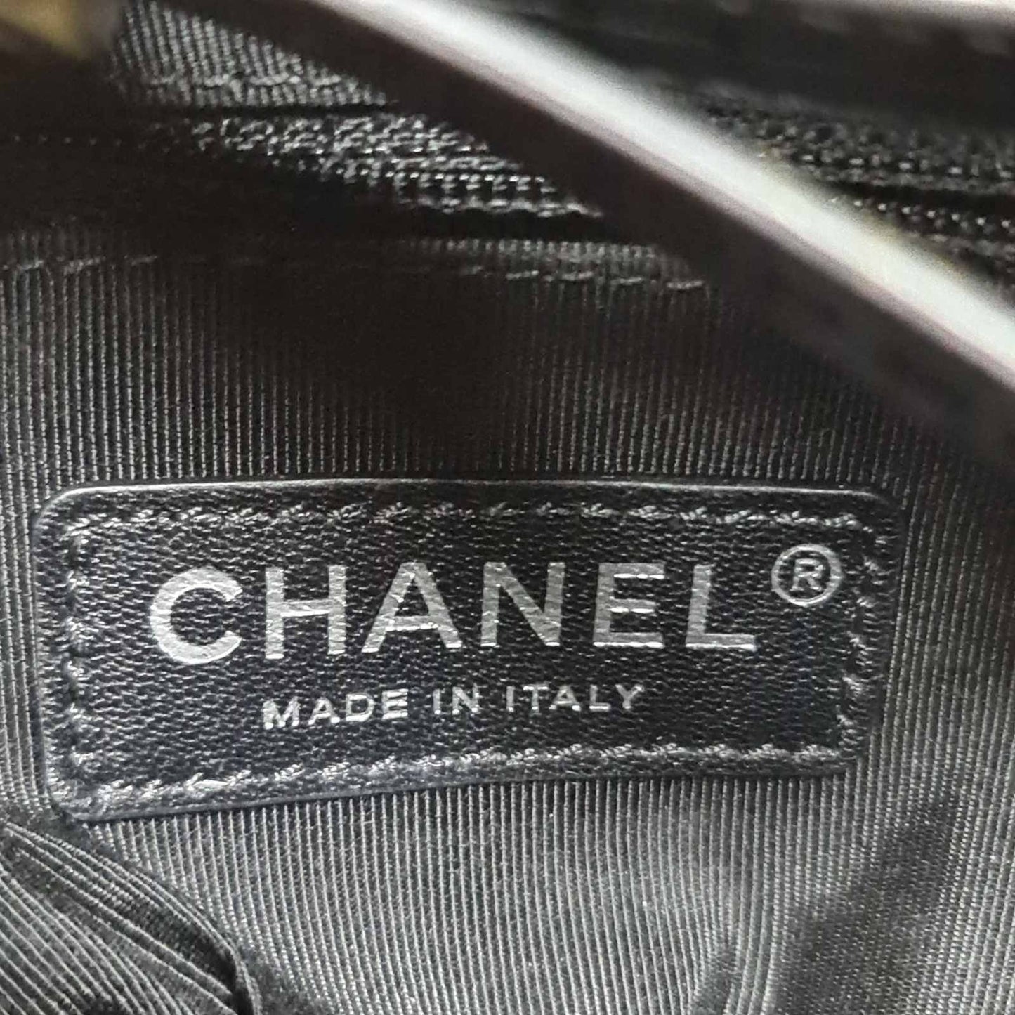 Chanel Paris-Hamburg Navy Blue Textille Embroidery Gabrielle Bag