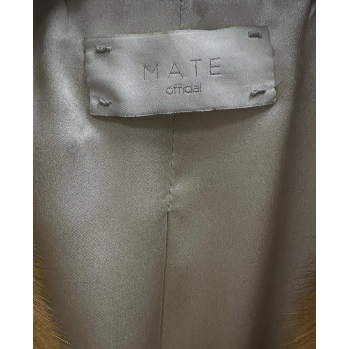 MATE 2017 Brown Mink Fur Coat with White Stars -Sz.42/ M Pre-owned