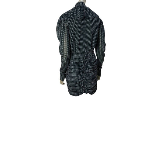 Marianna Senchina Polka-dot Silk Scarf Mini Dress Sz.M Pre-owned