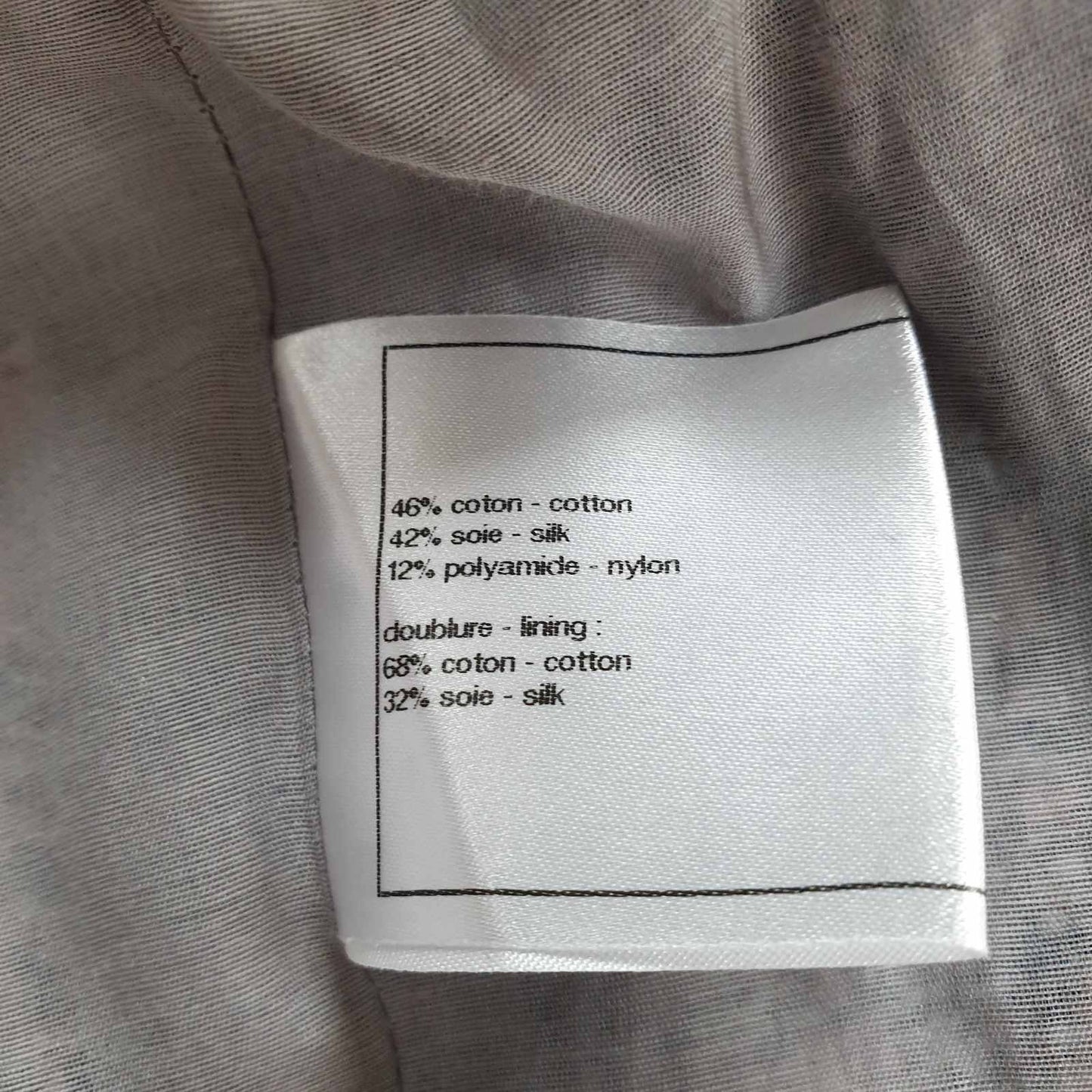 Chanel Pink Silk Tweed Zip Front Jacket - Size 38 Pre-owned