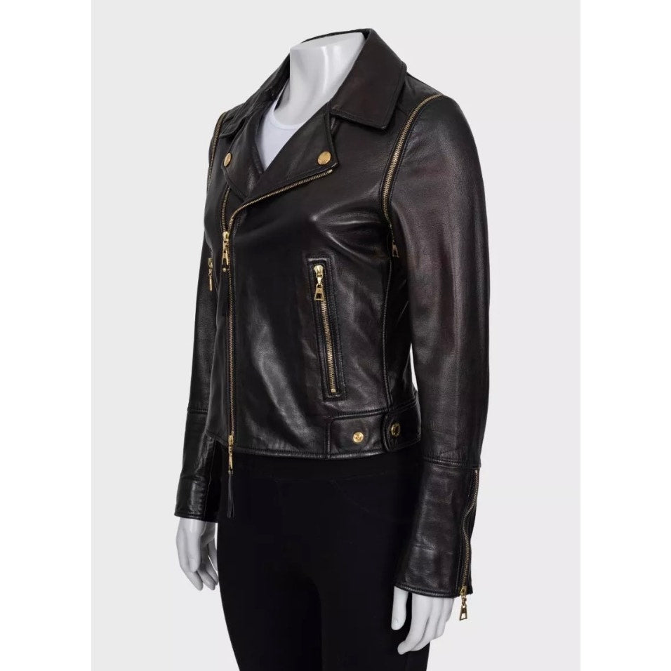Louis Vuitton Brown Lambskin Jacket Vest Size 38/M Pre-owned
