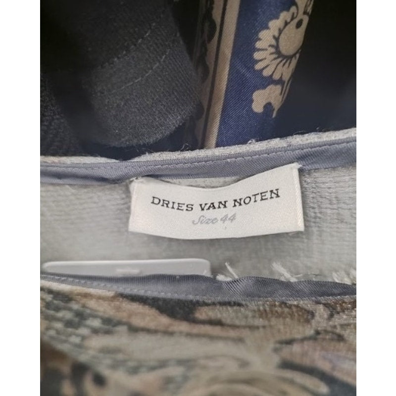 Dries Van Noten Wool & Silk Floral Print Midi Dress EU44 Pre-owned