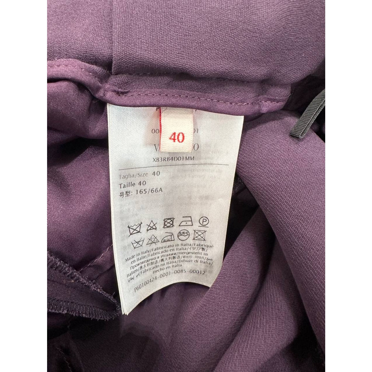 Valentino Silk Blouse Pants Set Suit - Women's Sz 40/42 Pre-owned