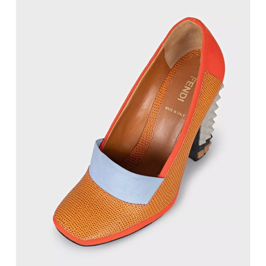 Fendi Orange Heeled Shoes Sz.37,5 Pre-owned