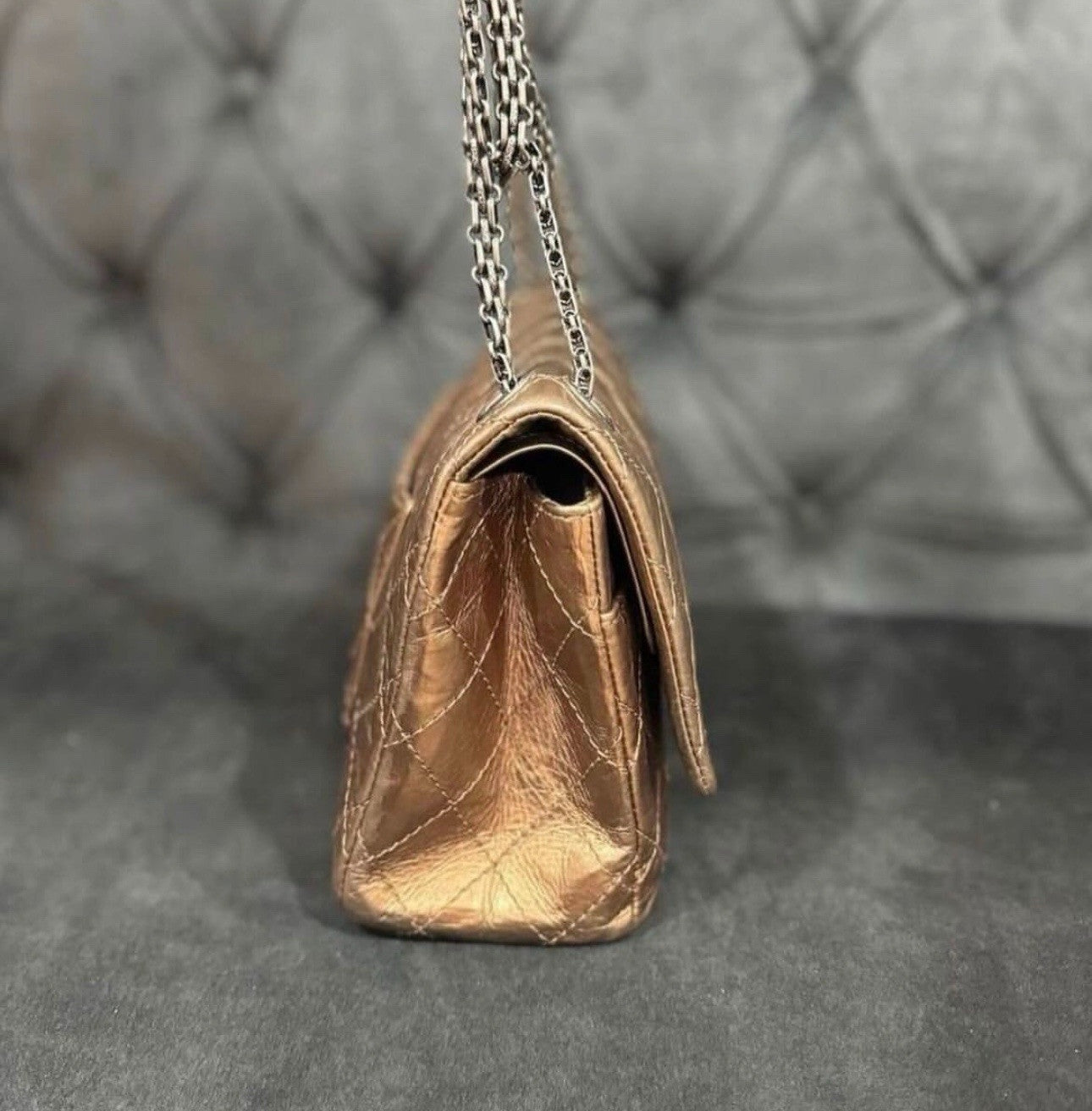 Chanel Chanel Bronze Aged Calfskin Reissue Double Flap Classic Bag