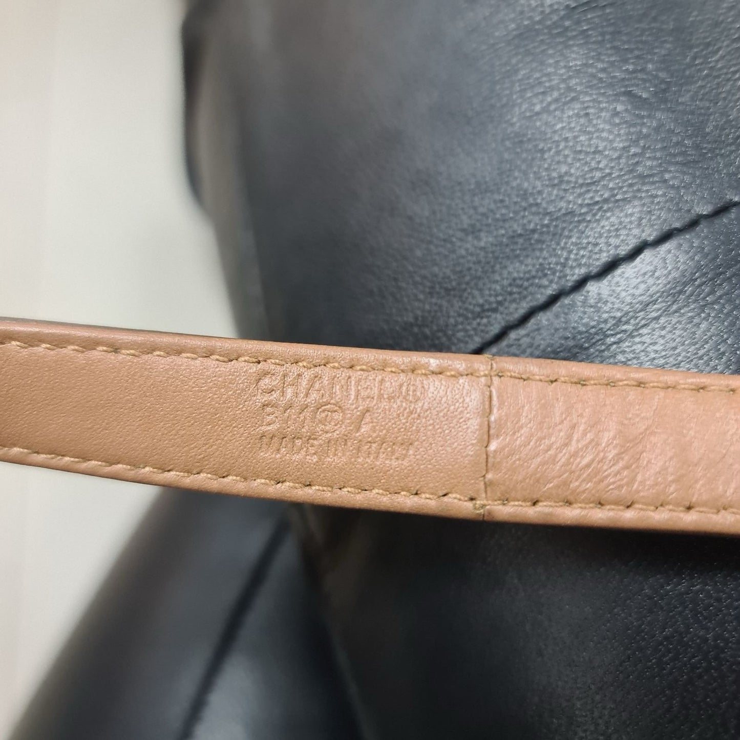 Chanel Blown Leather Lambskin Chain CC Belt
