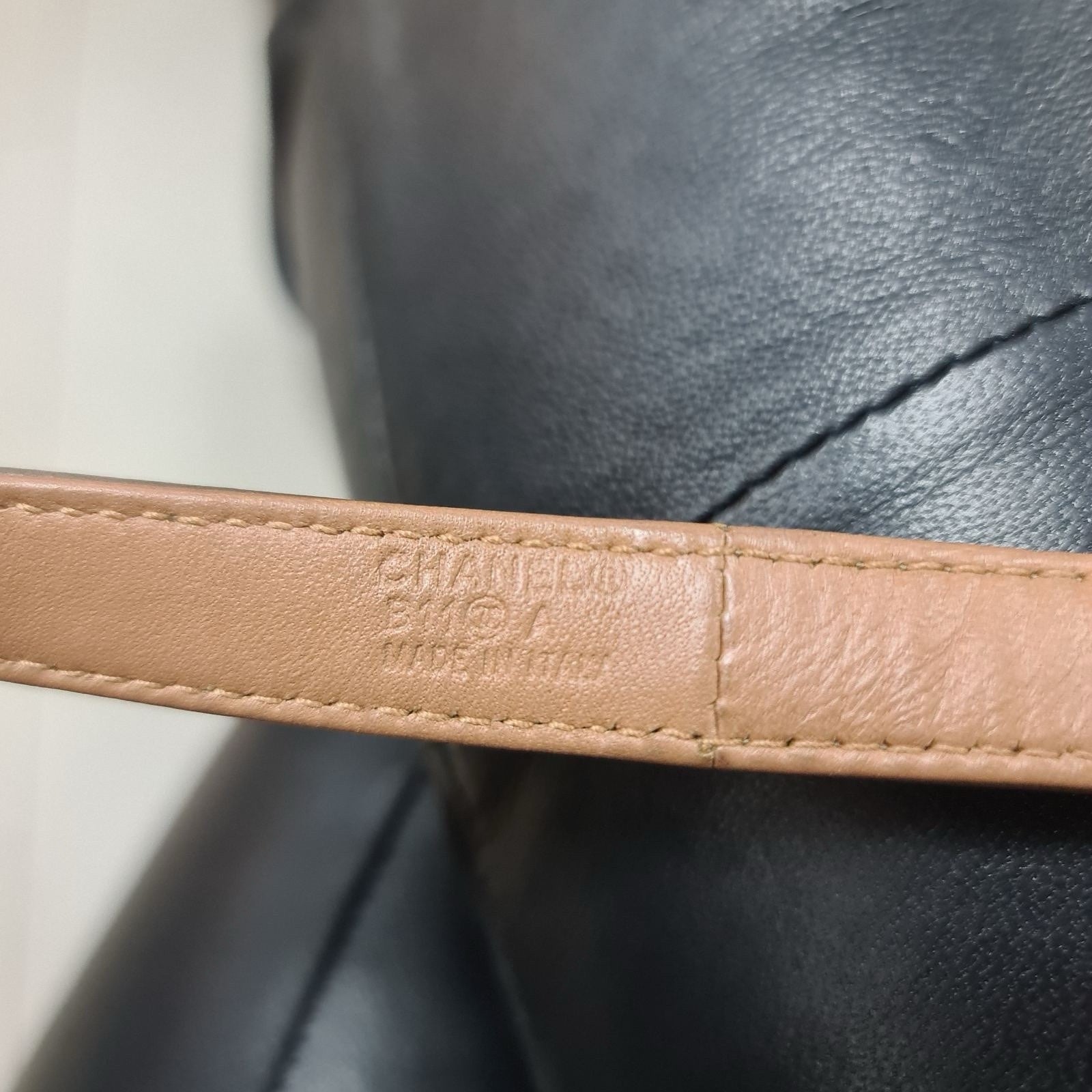 Chanel Blown Leather Lambskin Chain CC Belt