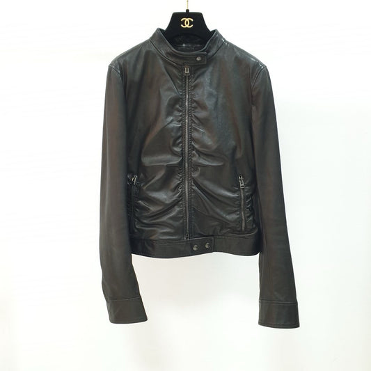 Tom Ford Lamb Leather Biker Jacket Sz.40
