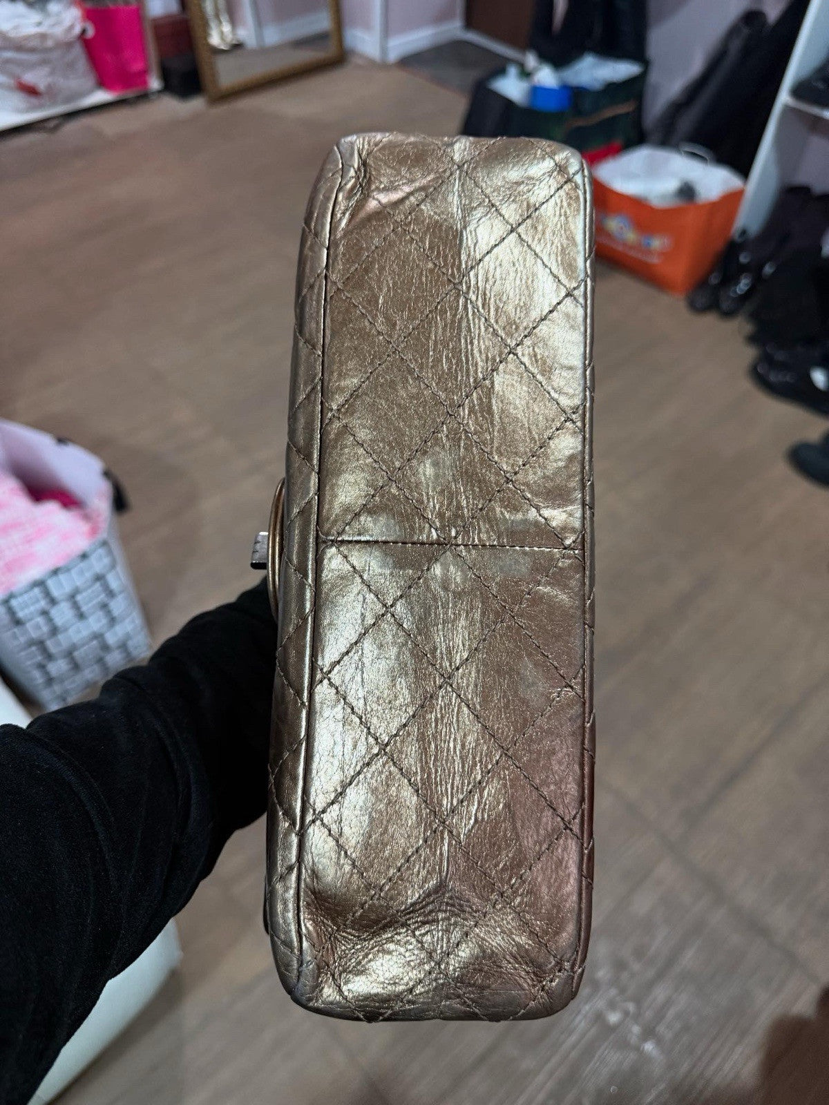 Chanel Chanel Bronze Aged Calfskin Reissue Double Flap Classic Bag