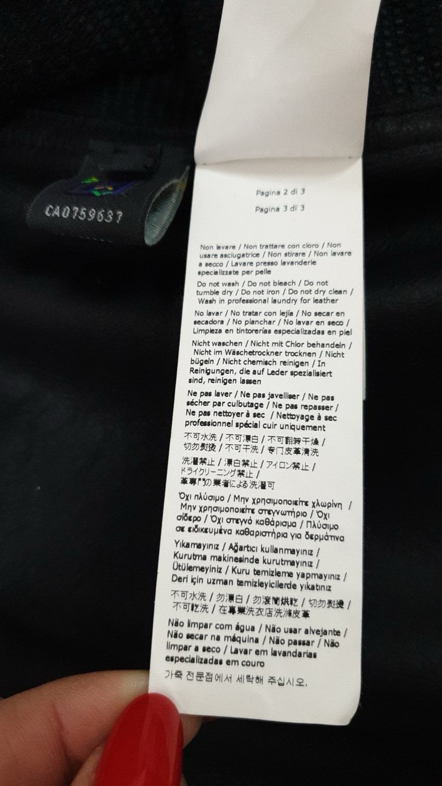 Fendi  Black Leather Fringe and Loops Coat Sz.42