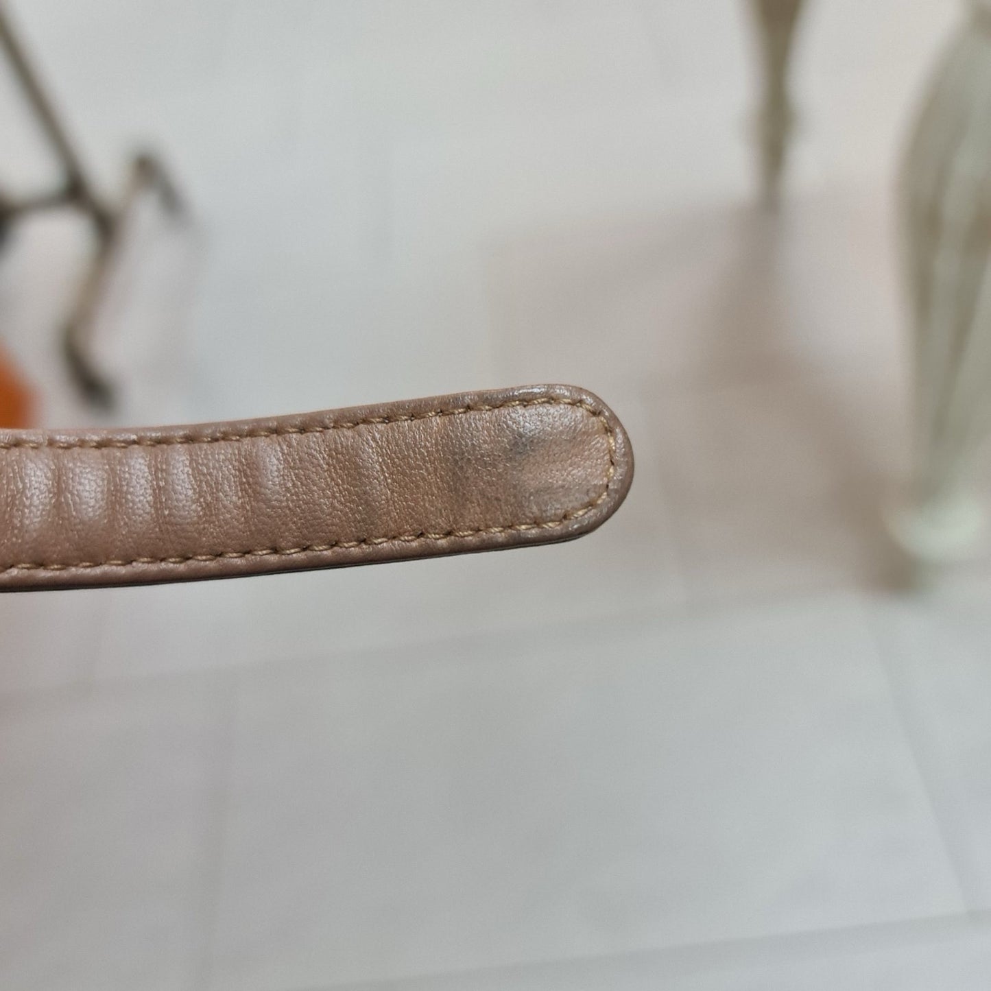 Chanel Blown Leather Lambskin Chain CC Belt