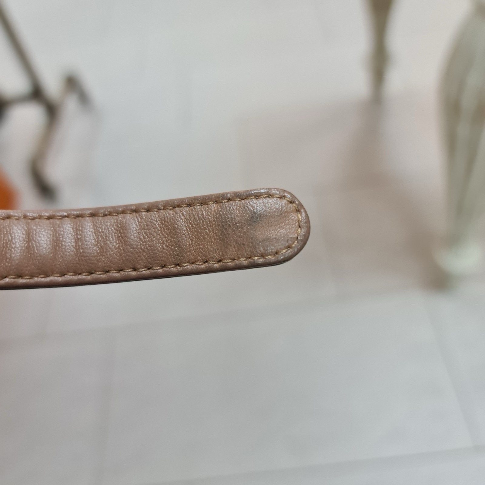 Chanel Blown Leather Lambskin Chain CC Belt