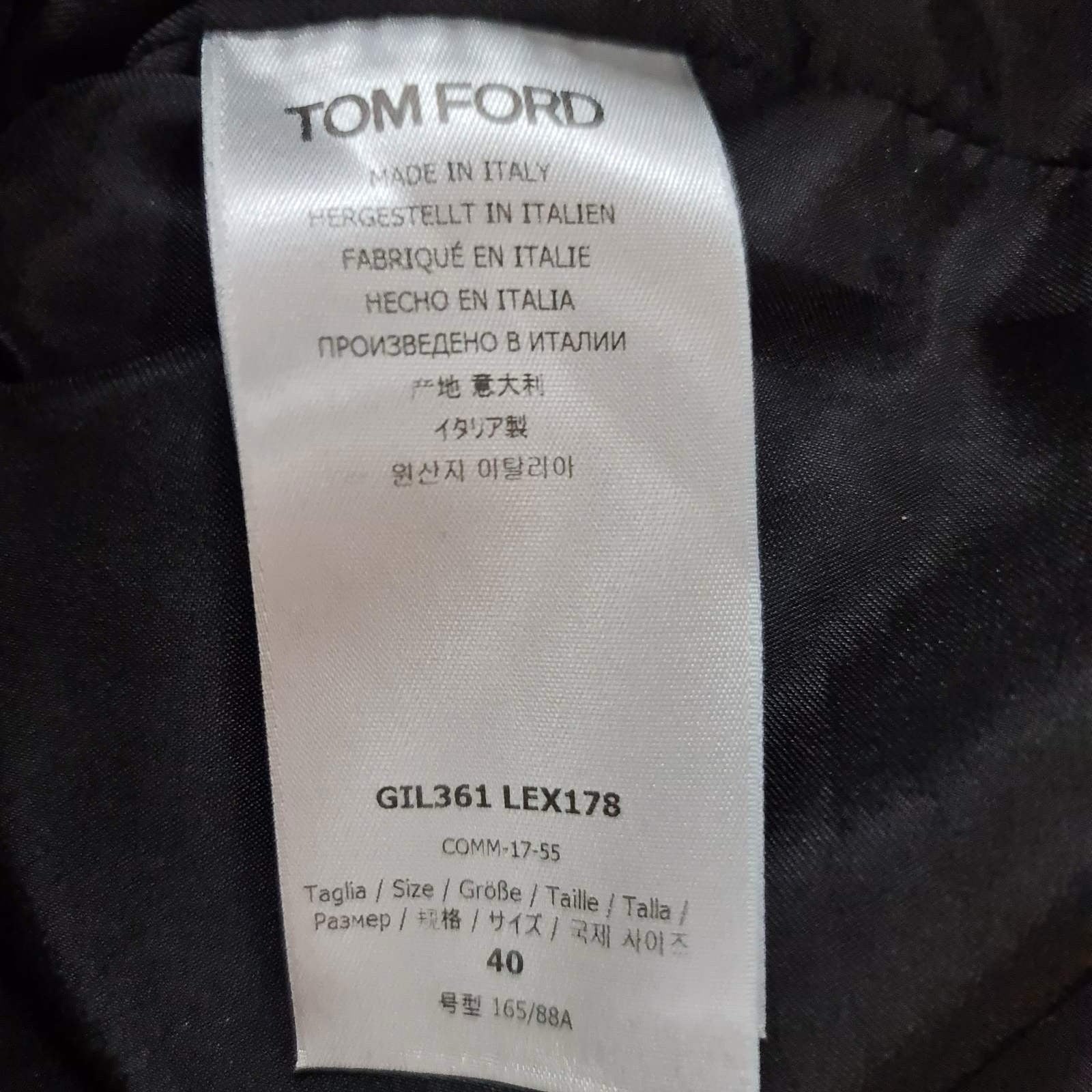 Tom Ford Lamb Leather Biker Jacket Sz.40