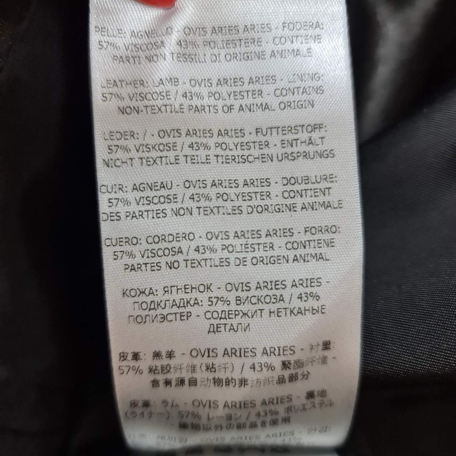 Tom Ford Lamb Leather Biker Jacket Sz.40